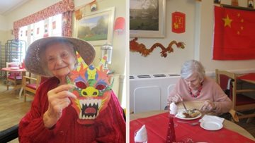 Harrogate care home Residents enjoy tasting Chinese cuisine